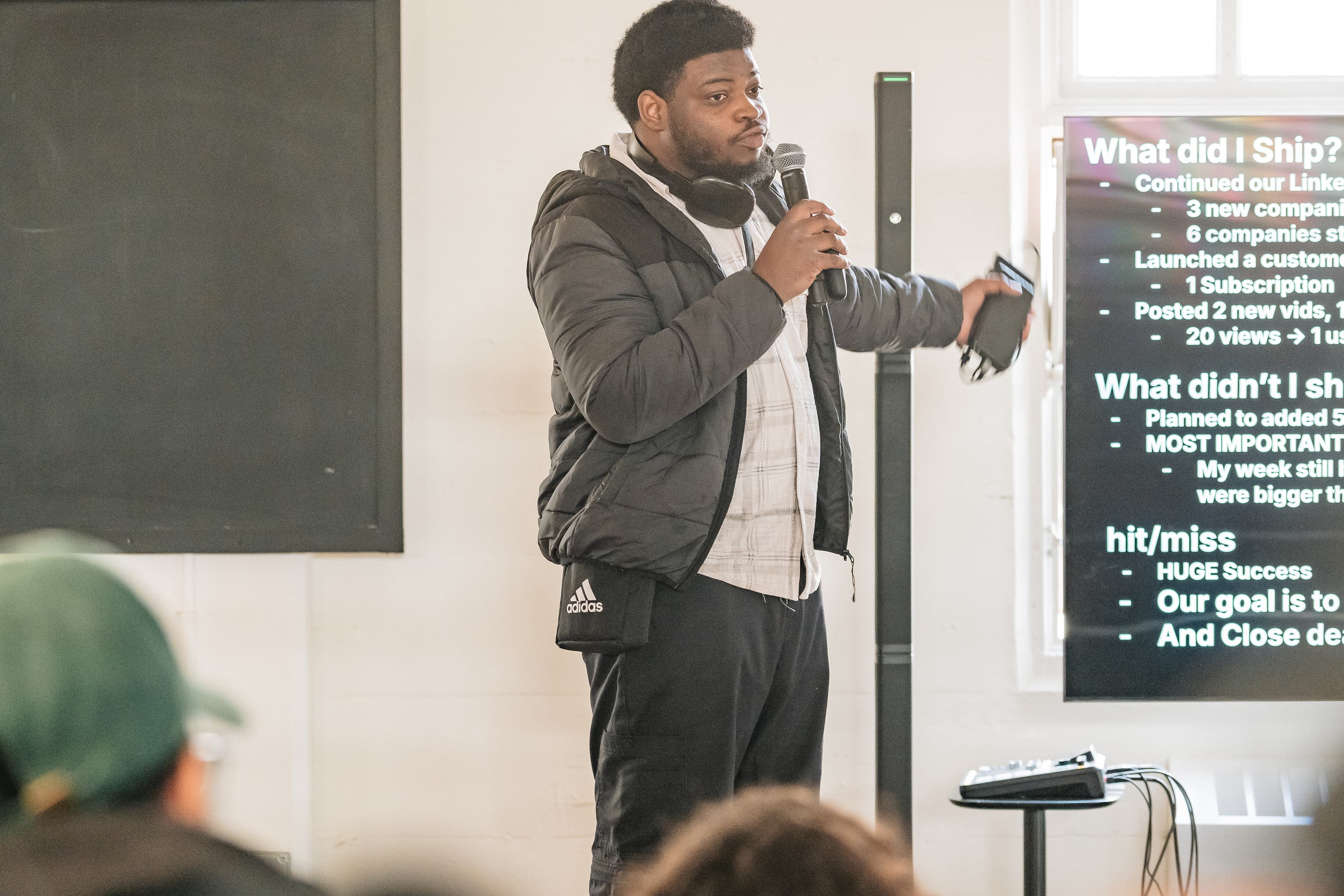 Boluwatife Aluko speaking on stage